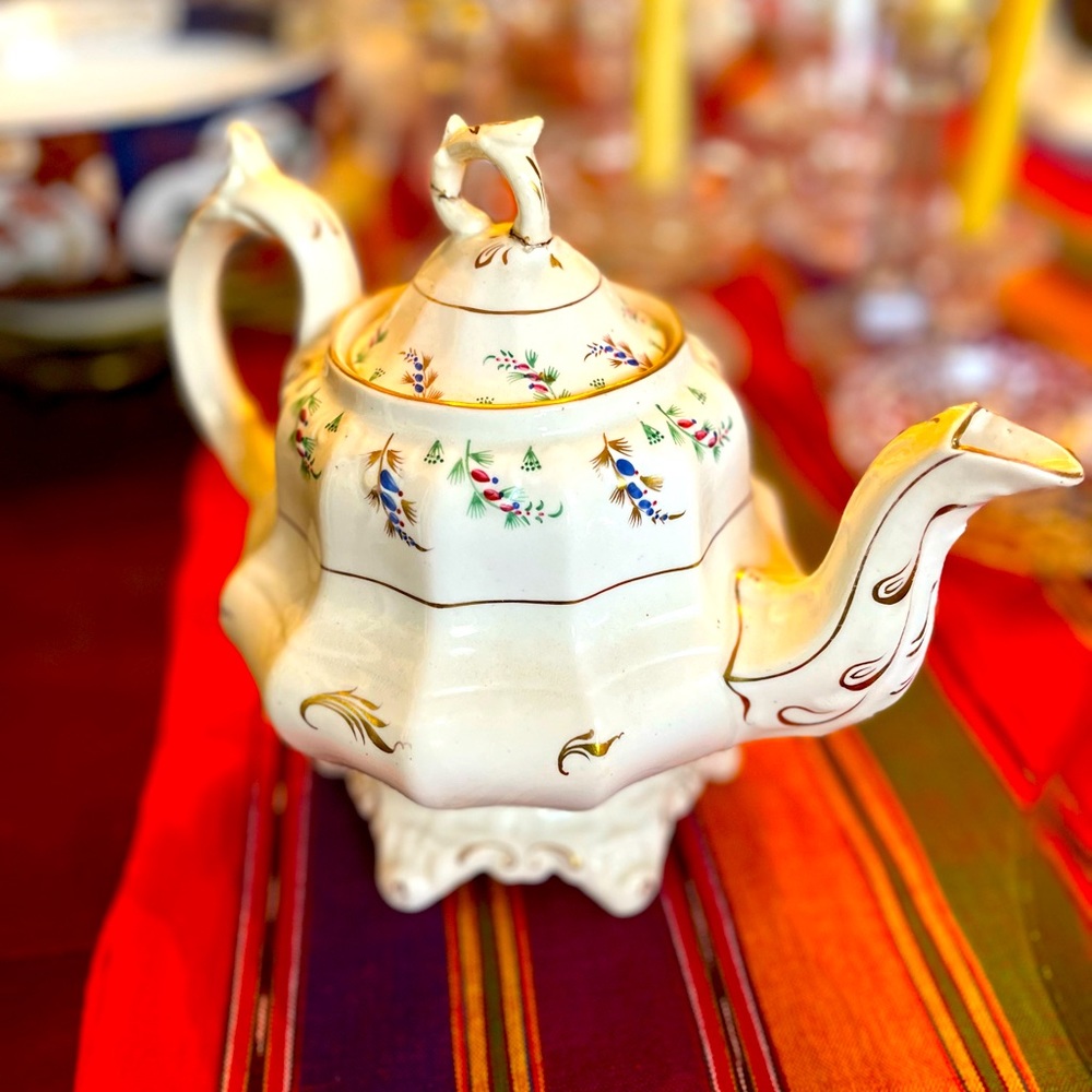 Decorative antique, vintage teapot